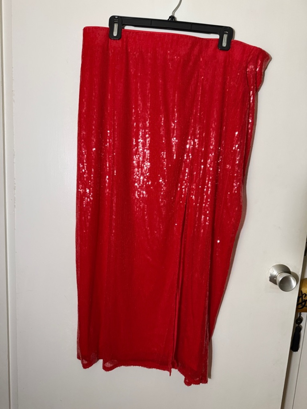 Target Red Sequin Maxi Skirt